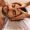 A man getting a soothing head and shoulder massage at a tranquil spa.